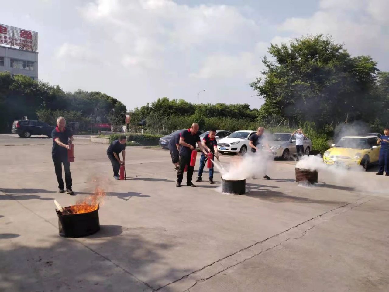 Fire drill ng serye ng aktibidad ng 